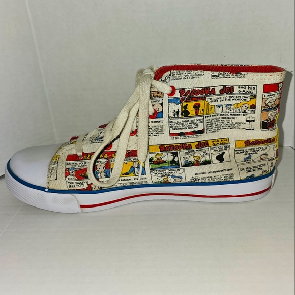 2005 Bazooka Bubble Gum High Top Shoes Sz 6 - Picture 2 of 12